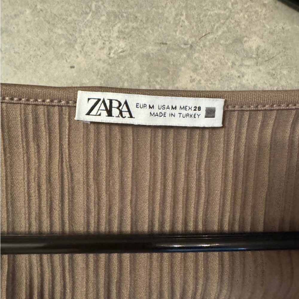 Zara Plisse Crop Top | M - Picture 6 of 6